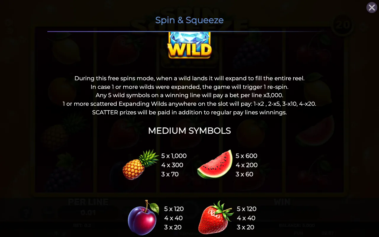 Game rules, page 4 — Spin Squeeze
