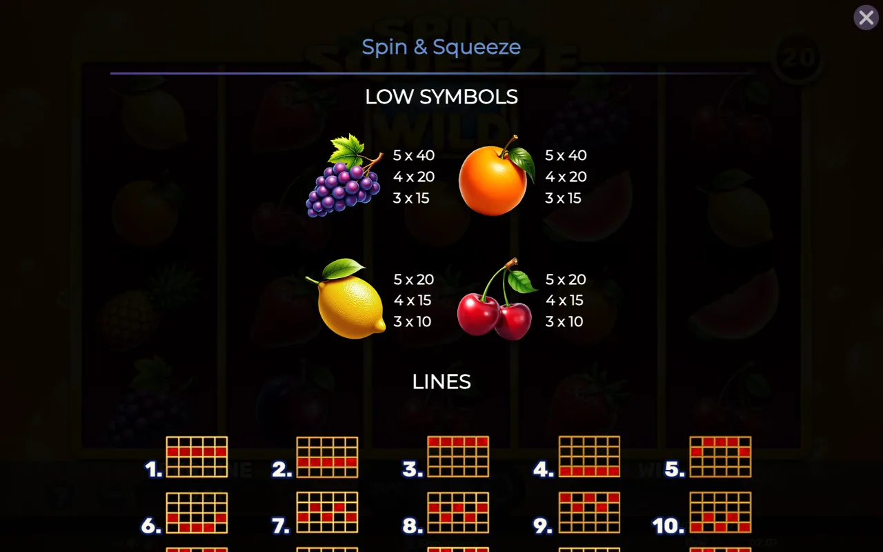Low symbols — Spin Squeeze