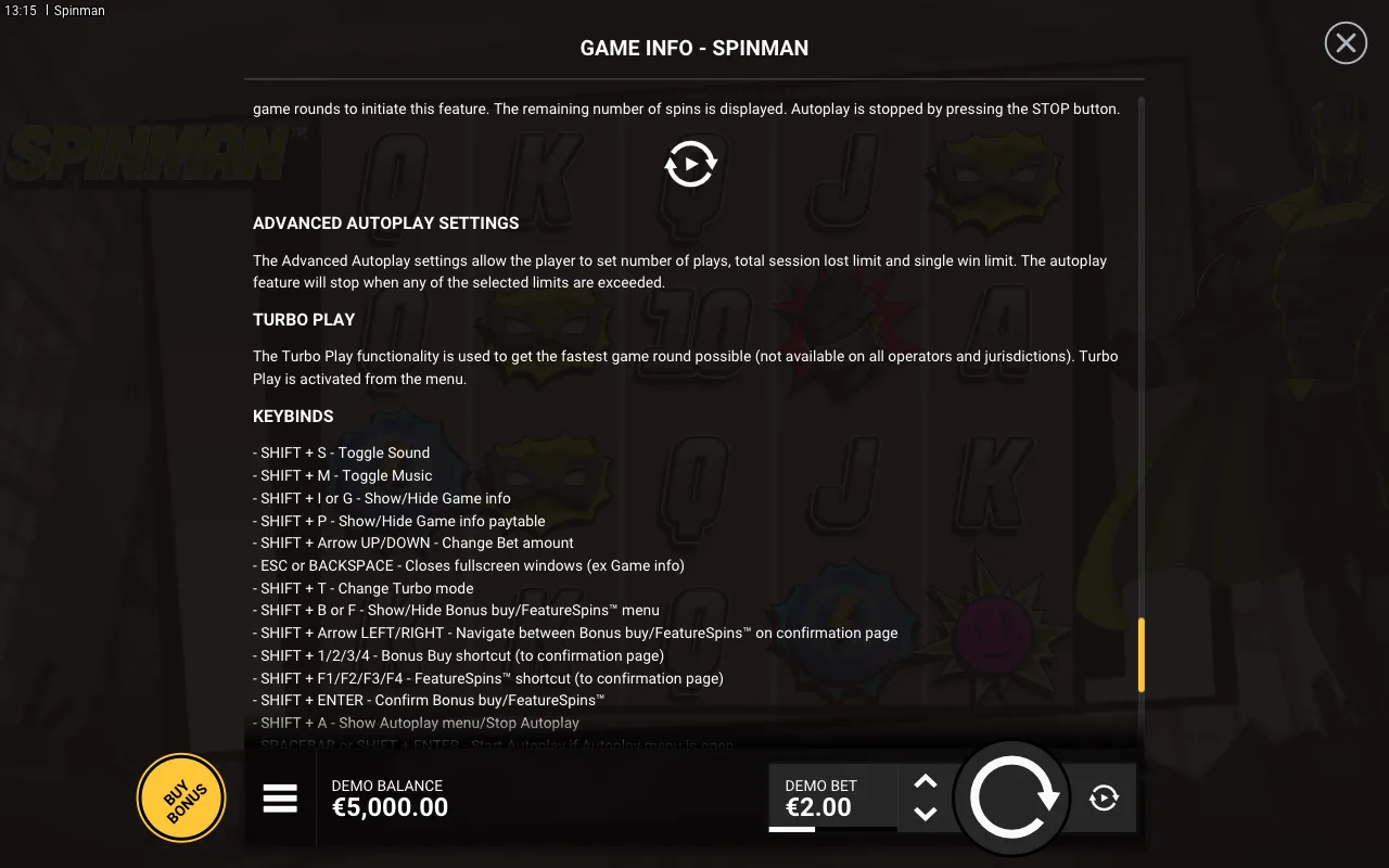 Game rules, page 8 — Spinman