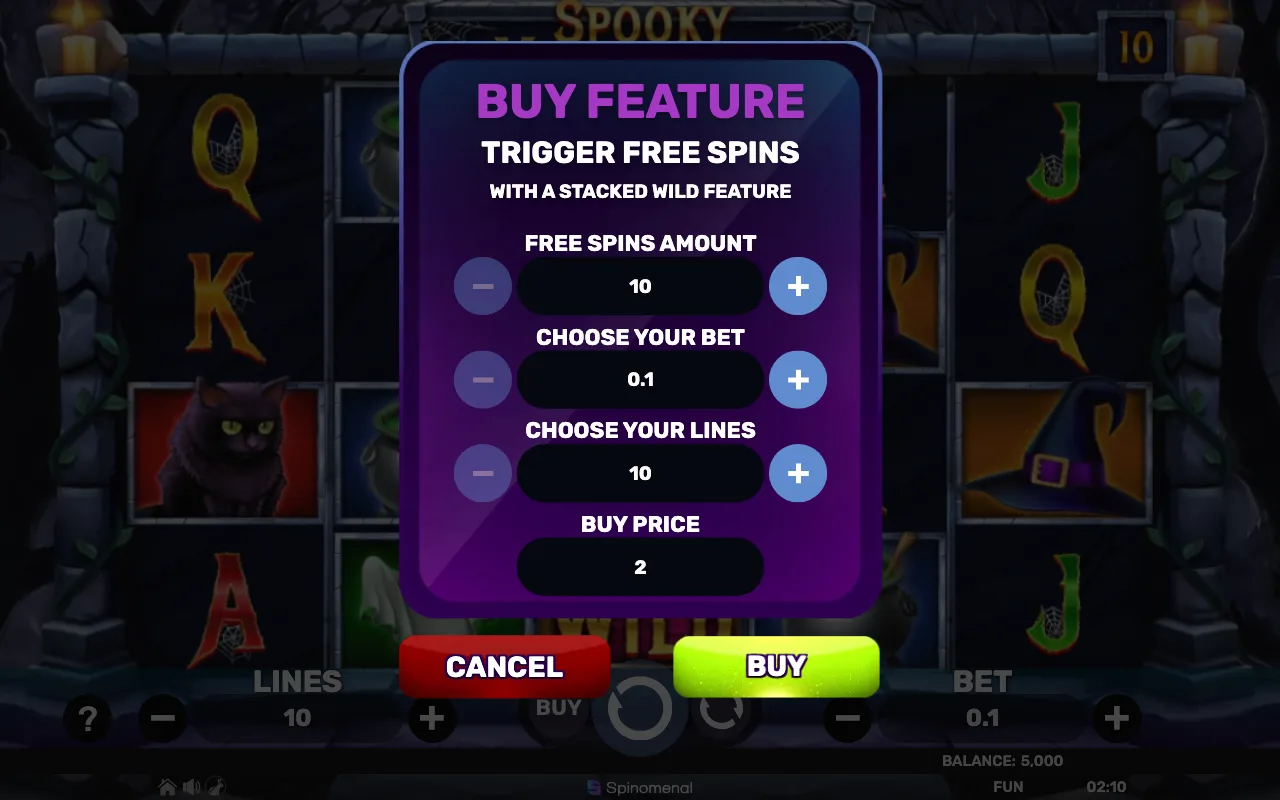 Buying the feature — Spooky Halloween
