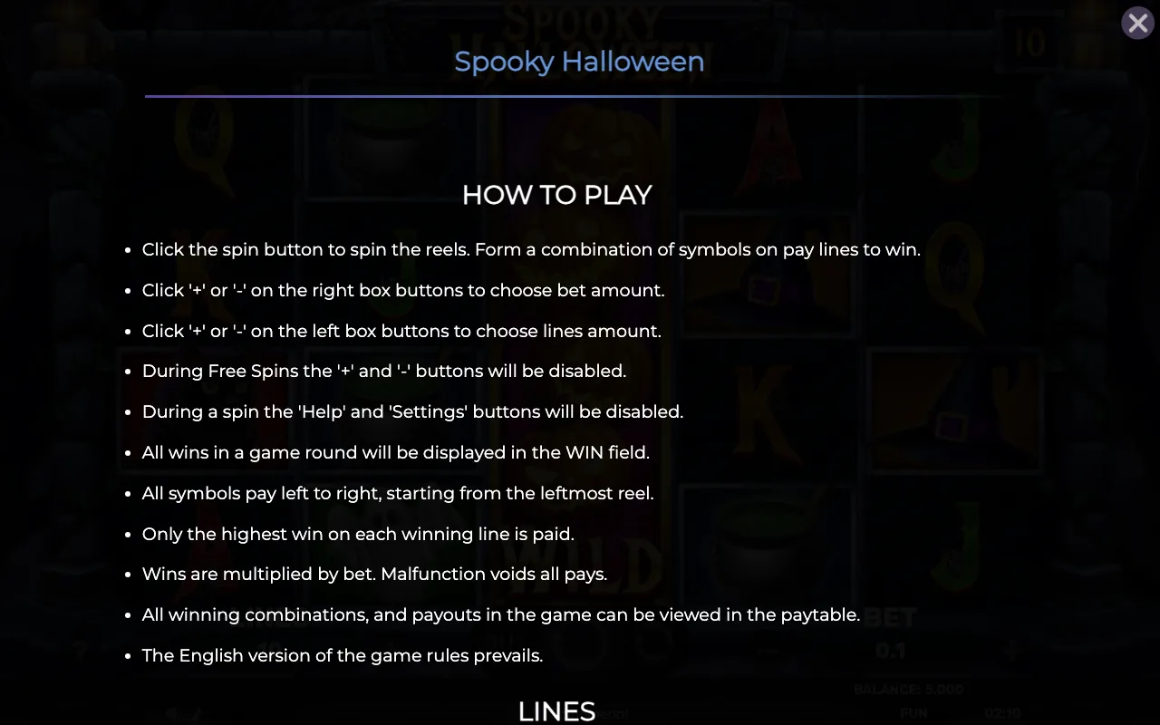 How to play — Spooky Halloween