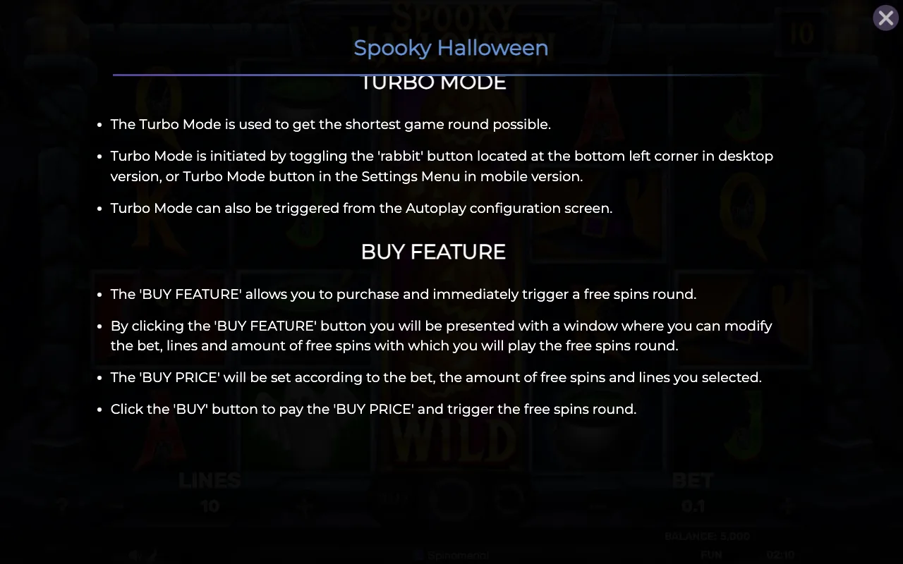 Buy feature — Spooky Halloween