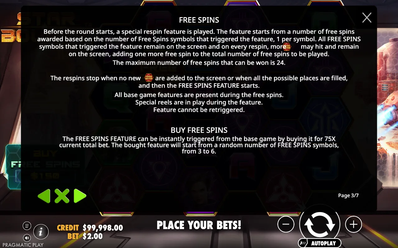 Game rules, page 3 — Star Bounty