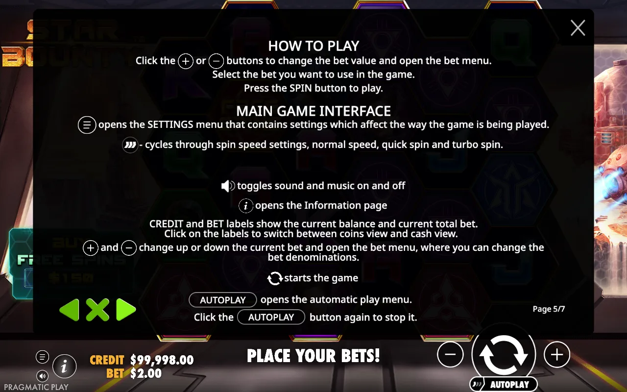 How to play — Star Bounty