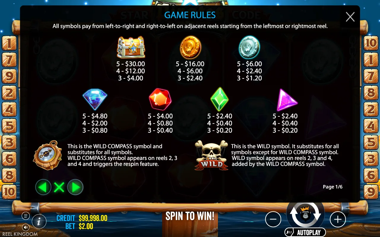 Game rules, page 7 — Star Pirates Code