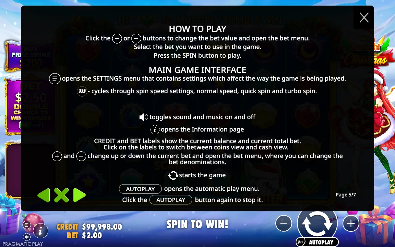 How to play — Starlight Christmas