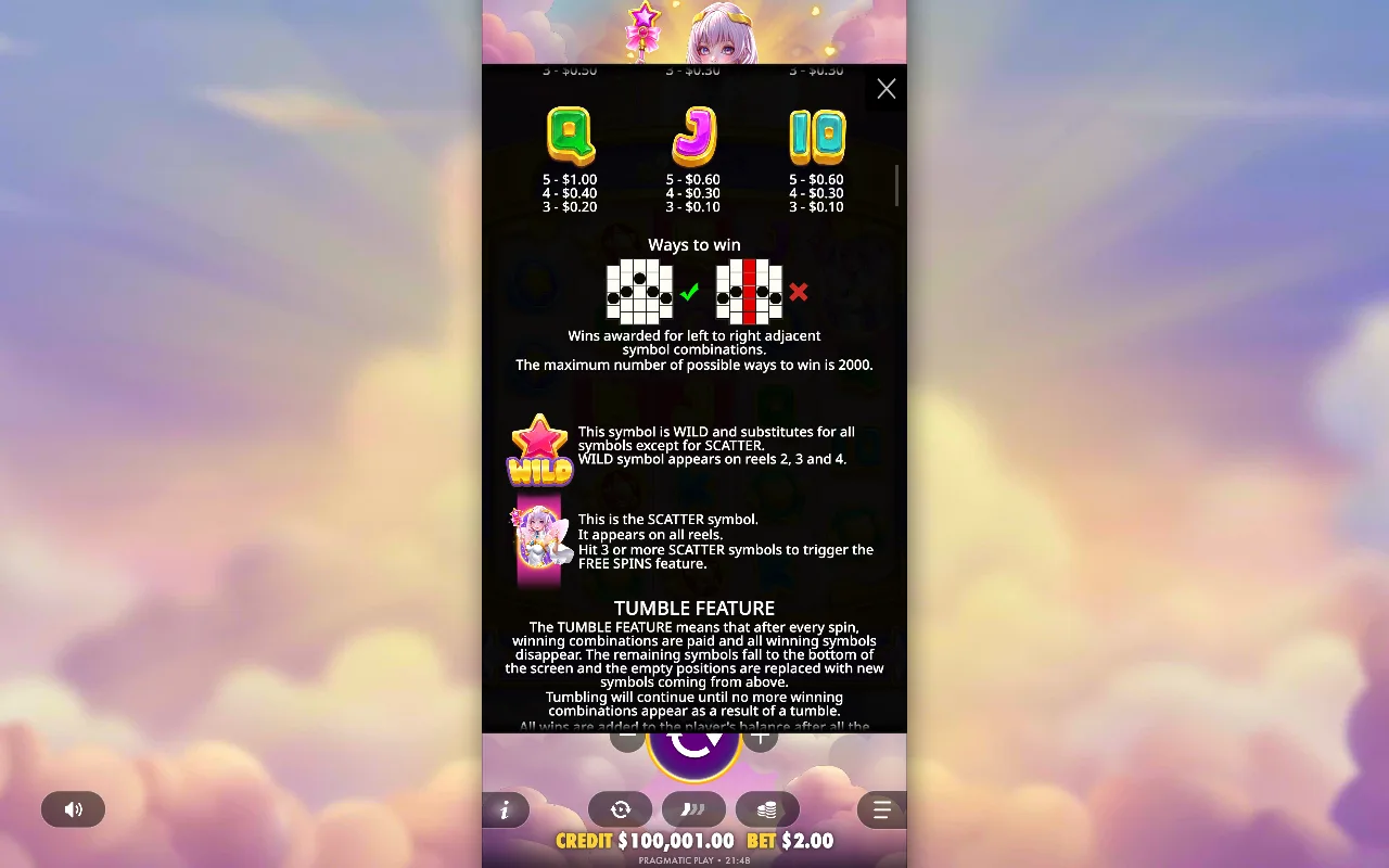 Game rules, page 4 — Starlight Wins