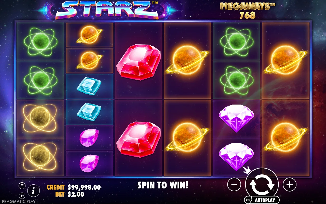 The base game — Starz Megaways