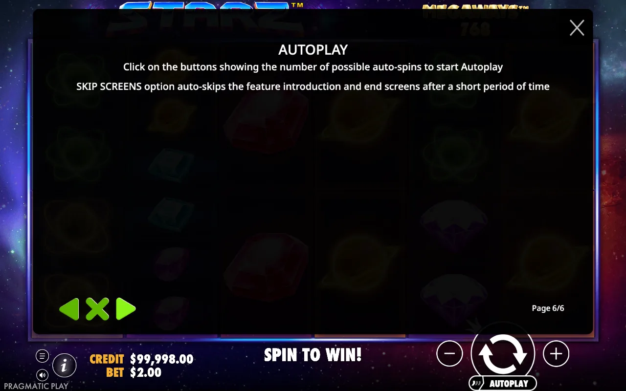 Autoplay — Starz Megaways