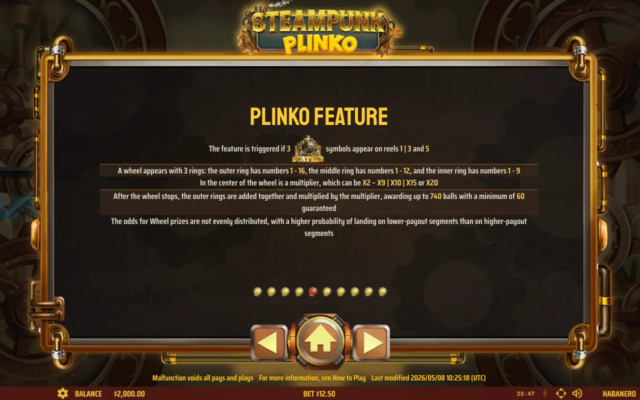 Spielregeln, Seite 7 — Steampunk Plinko