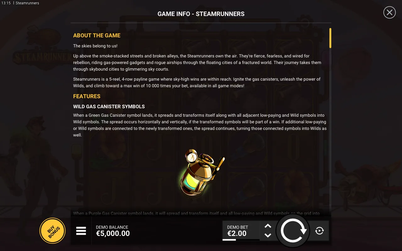 Game rules, page 1 — Steamrunners