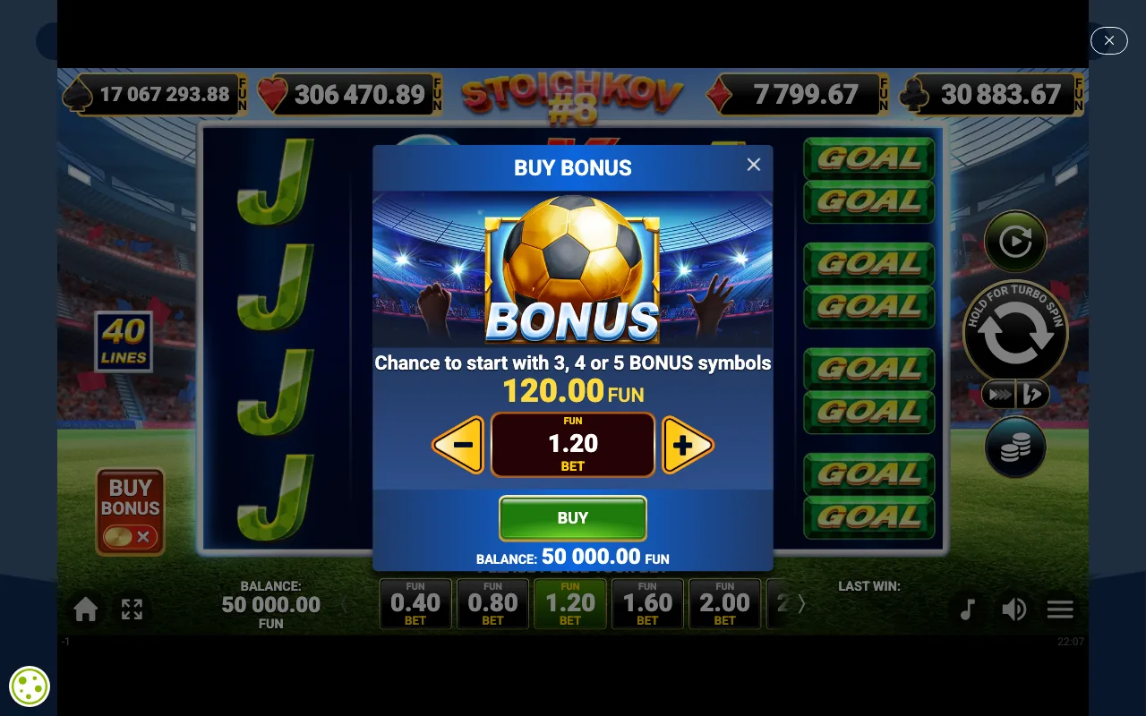 Buying the feature — Stoichkov 8