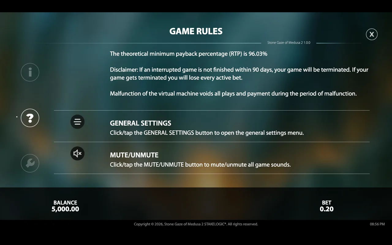 Game rules — Stone Gaze of Medusa 2