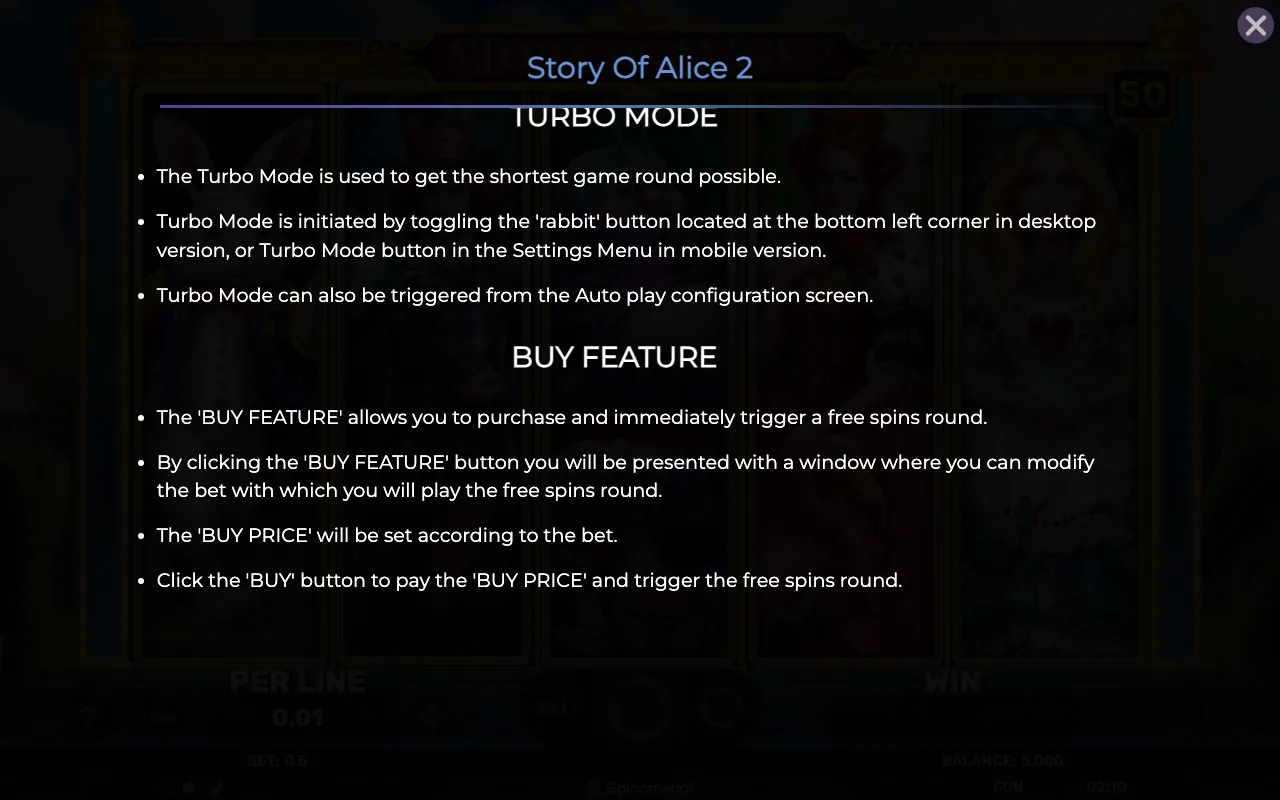 Buy feature — Story of Alice 2