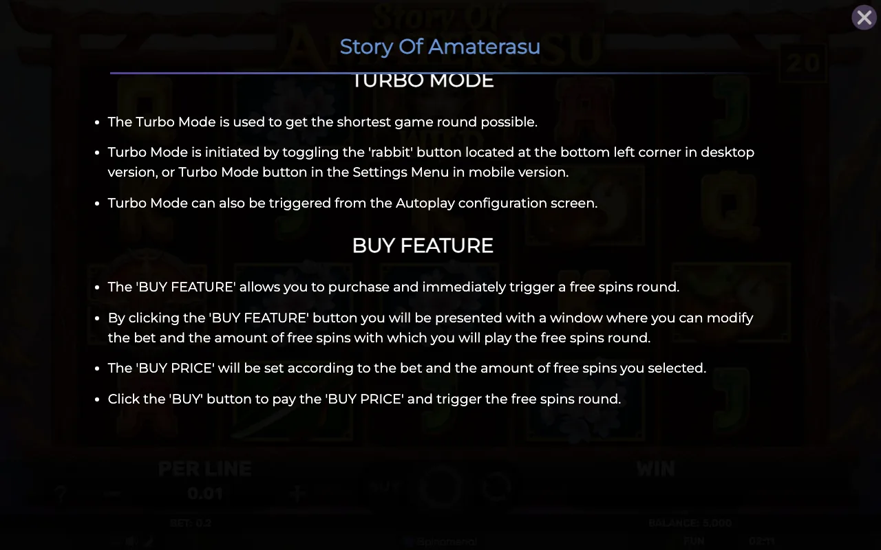 Game rules, page 8 — Story of Amaterasu