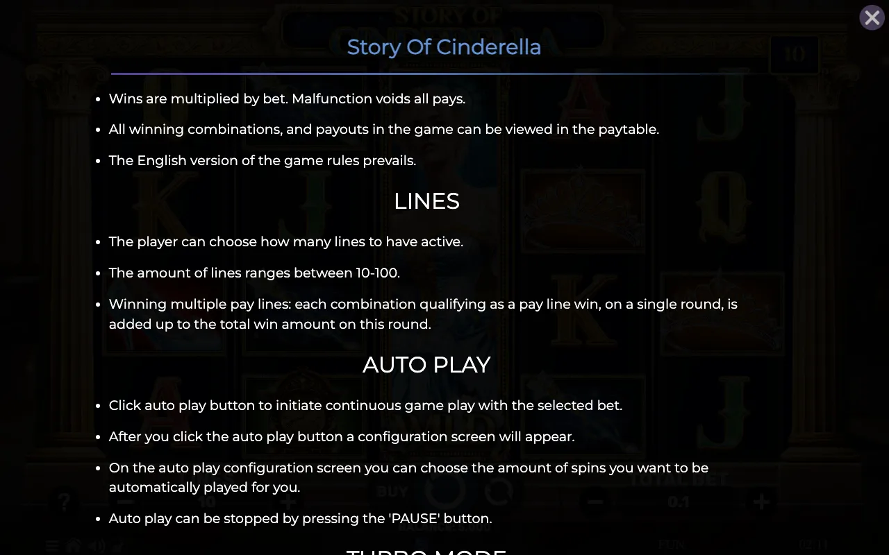 Lines — Story of Cinderella