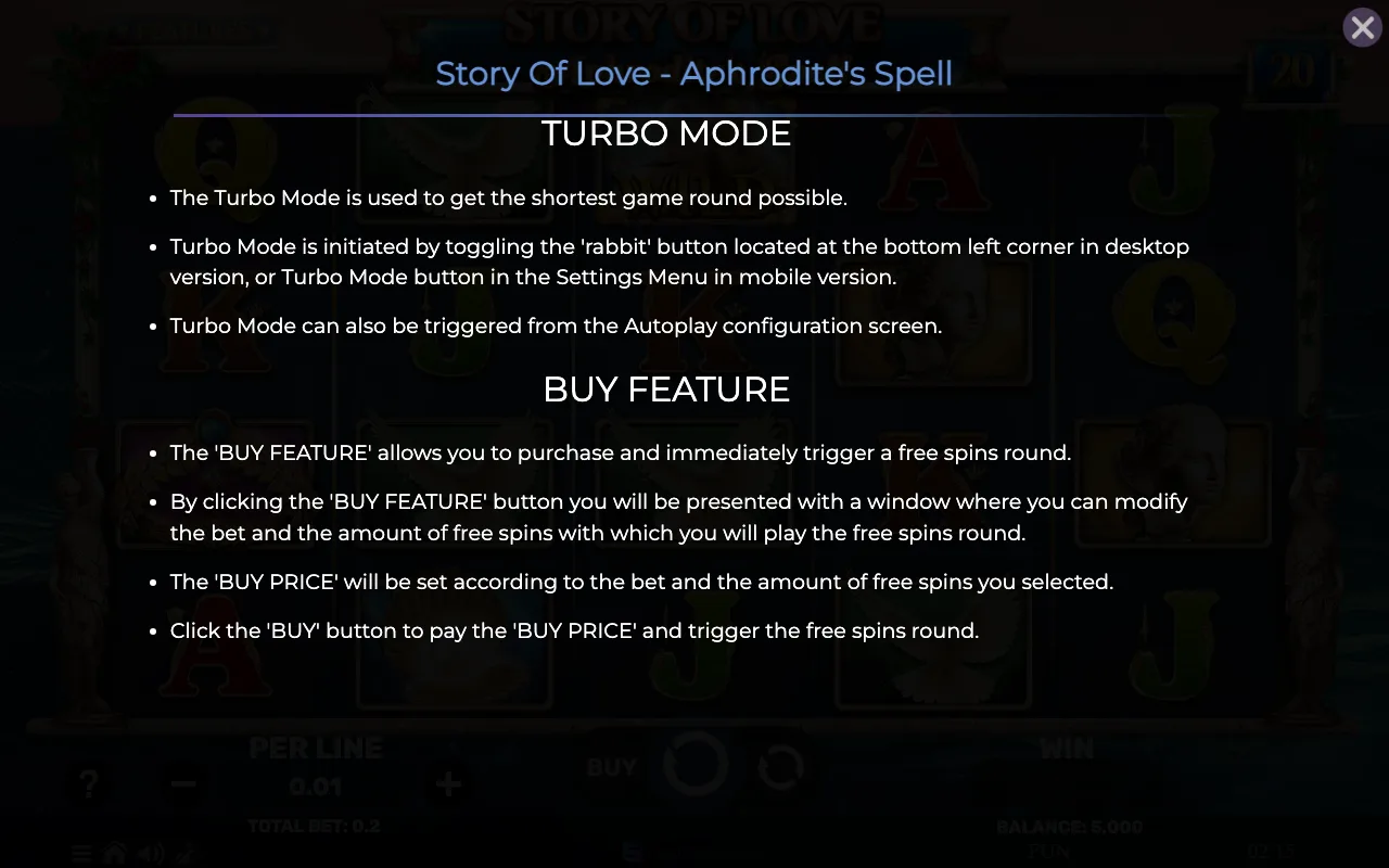 Game rules, page 8 — Story of Love Aphrodites Spell