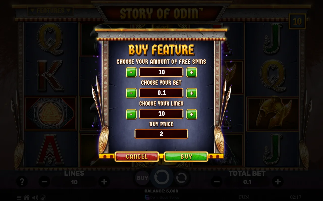 Buying the feature — Story of Odin
