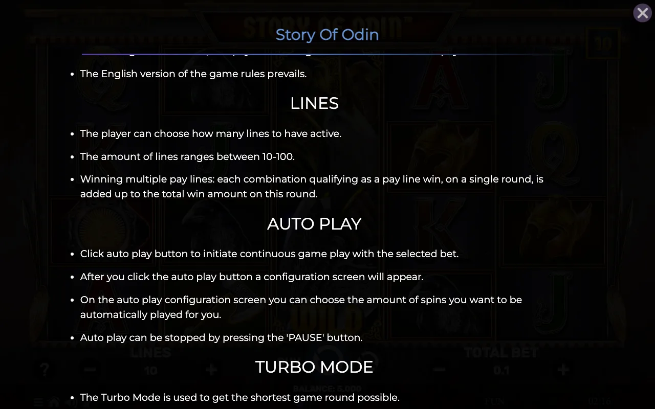 Lines — Story of Odin