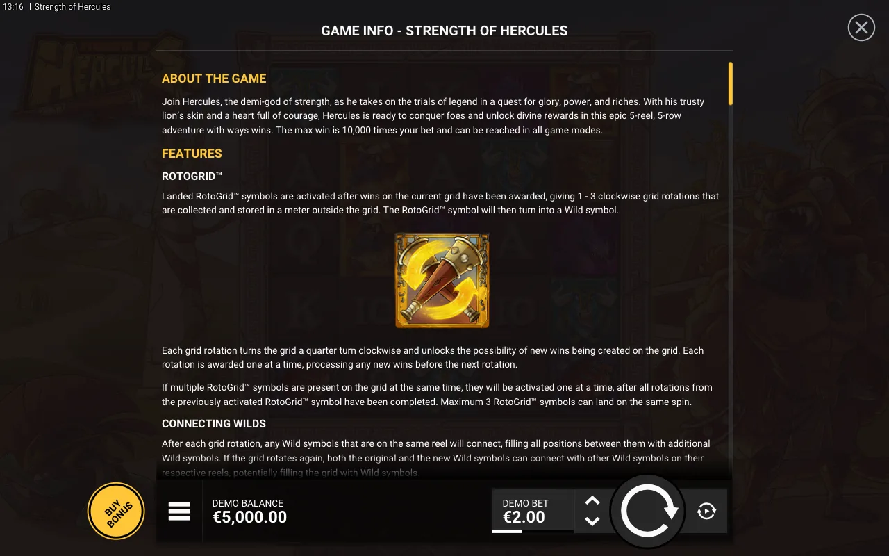 Features — Strength of Hercules