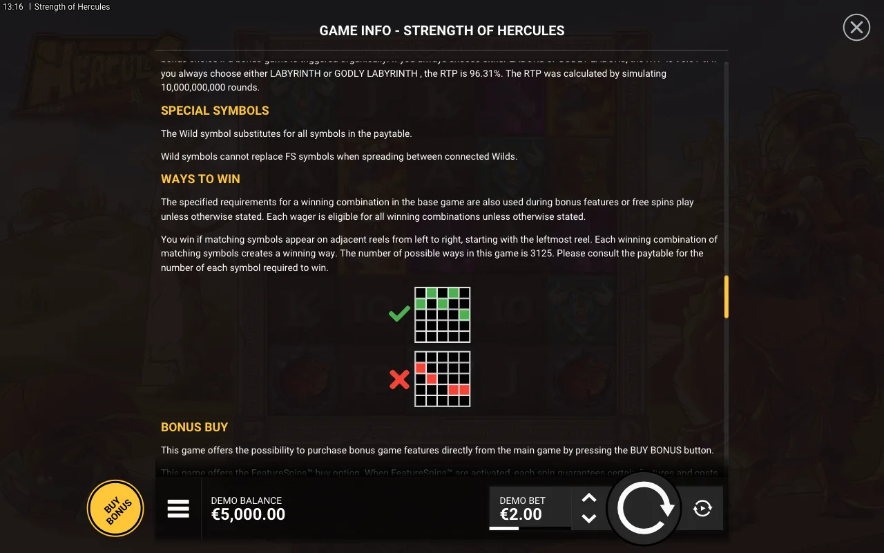 Special symbols — Strength of Hercules