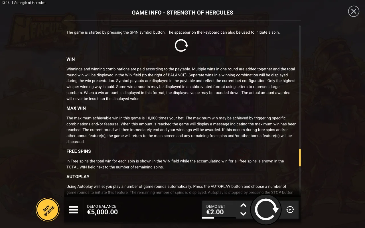 Game rules, page 8 — Strength of Hercules