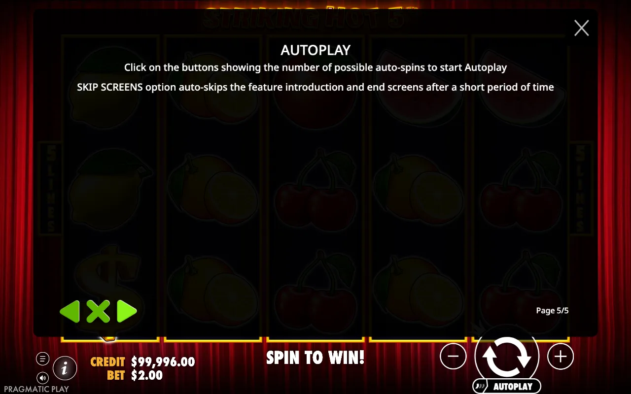 Autoplay — Striking Hot 5