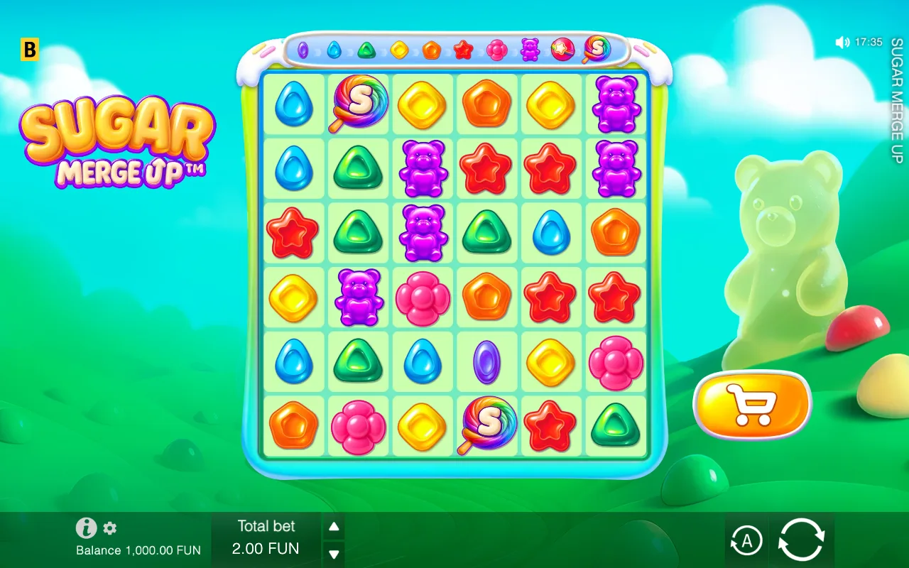 The base game — Sugar Merge Up