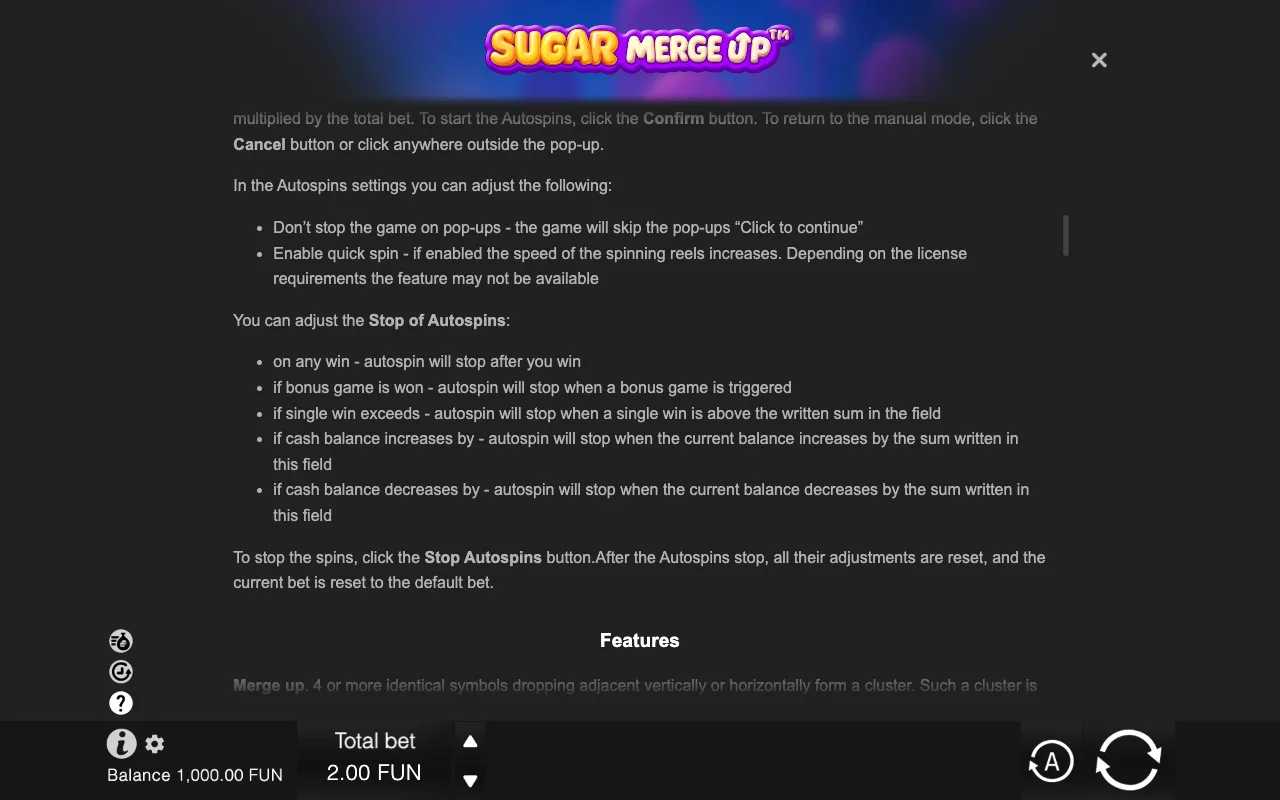 Game rules, page 7 — Sugar Merge Up