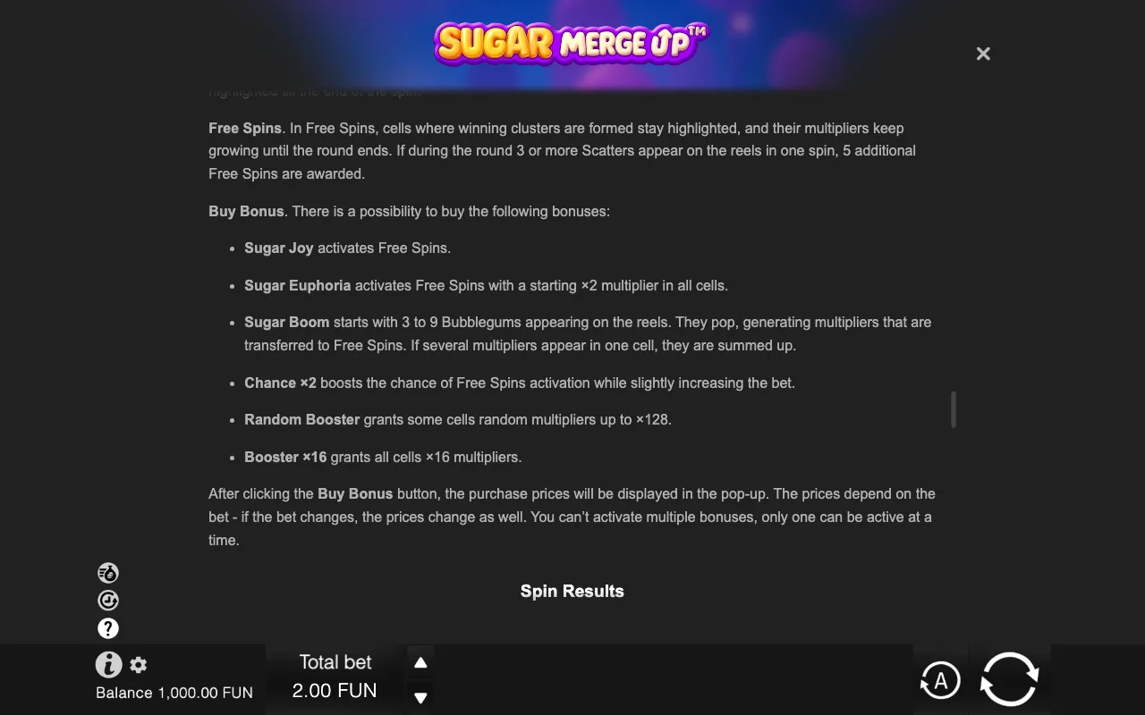 Game rules, page 9 — Sugar Merge Up
