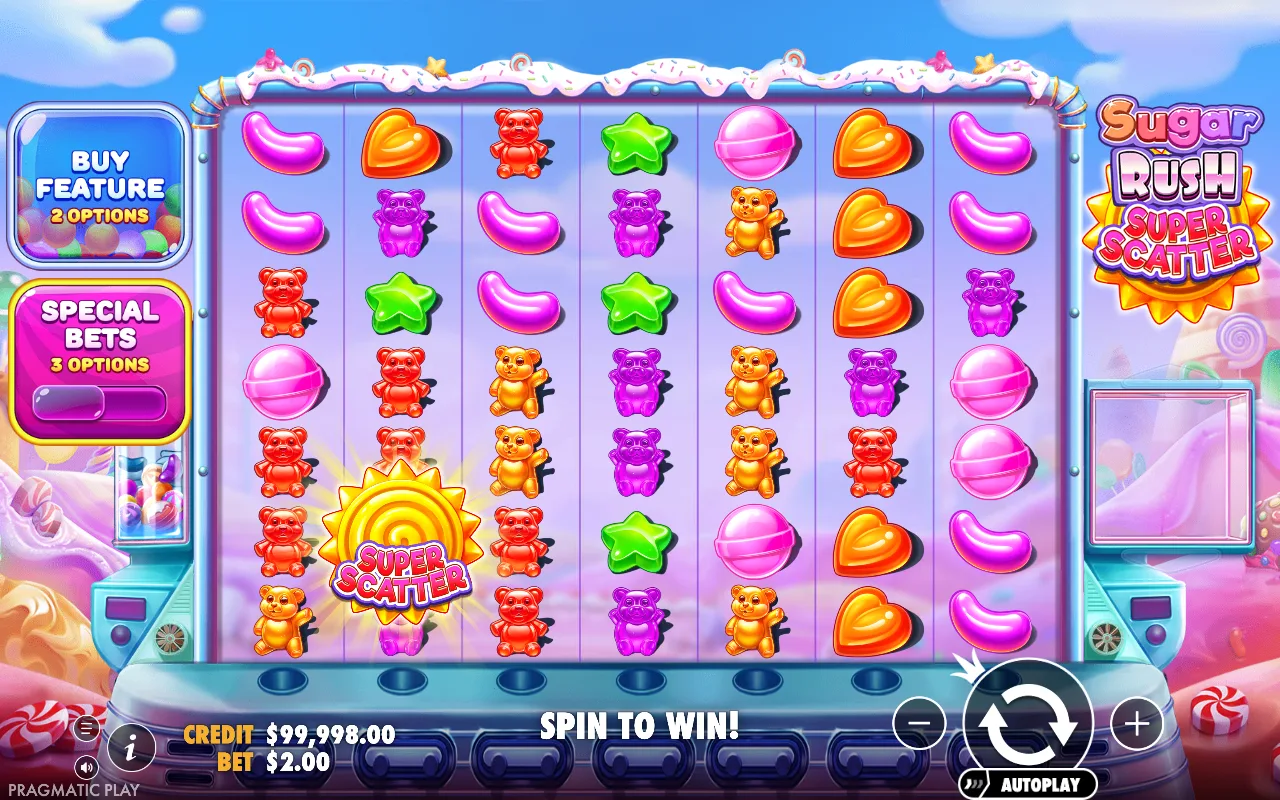 The base game — Sugar Rush Super Scatter