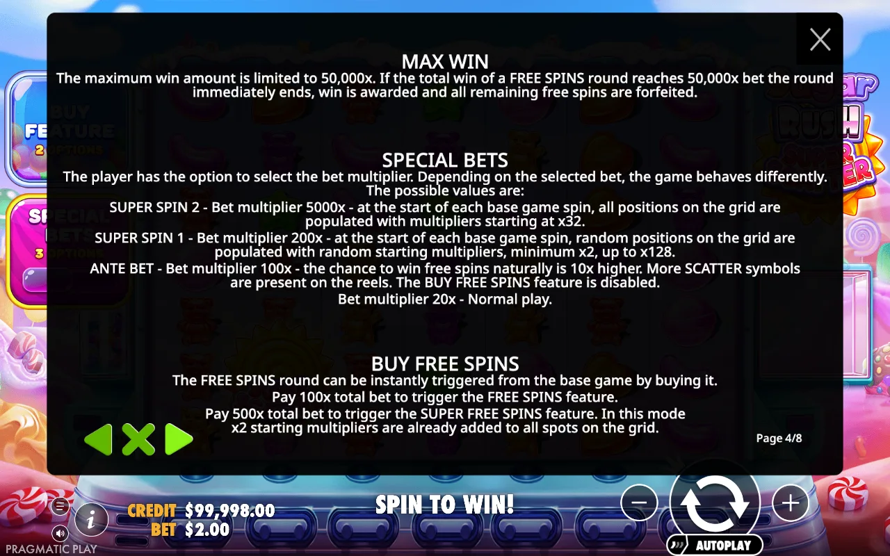 Max win — Sugar Rush Super Scatter