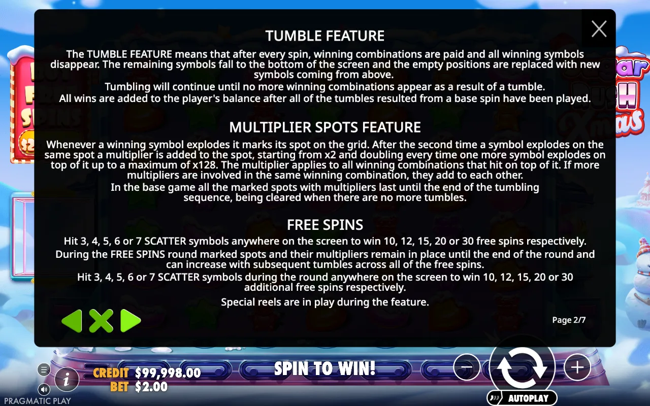 Tumble feature — Sugar Rush Xmas