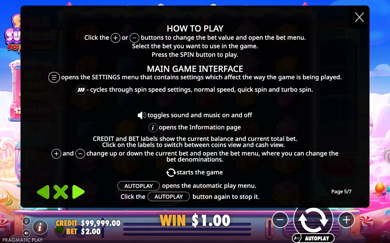How to play — Sugar Supreme Powernudge