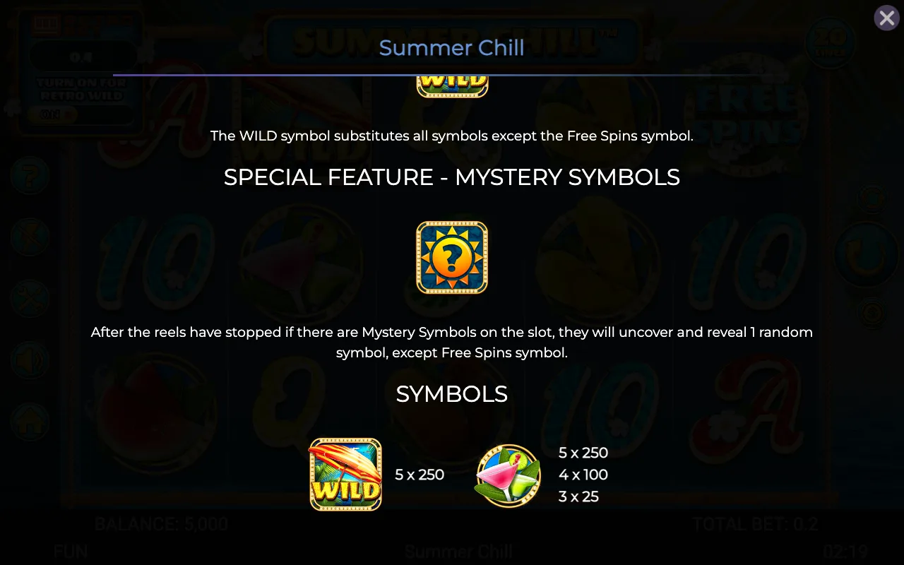Game rules, page 3 — Summer Chill