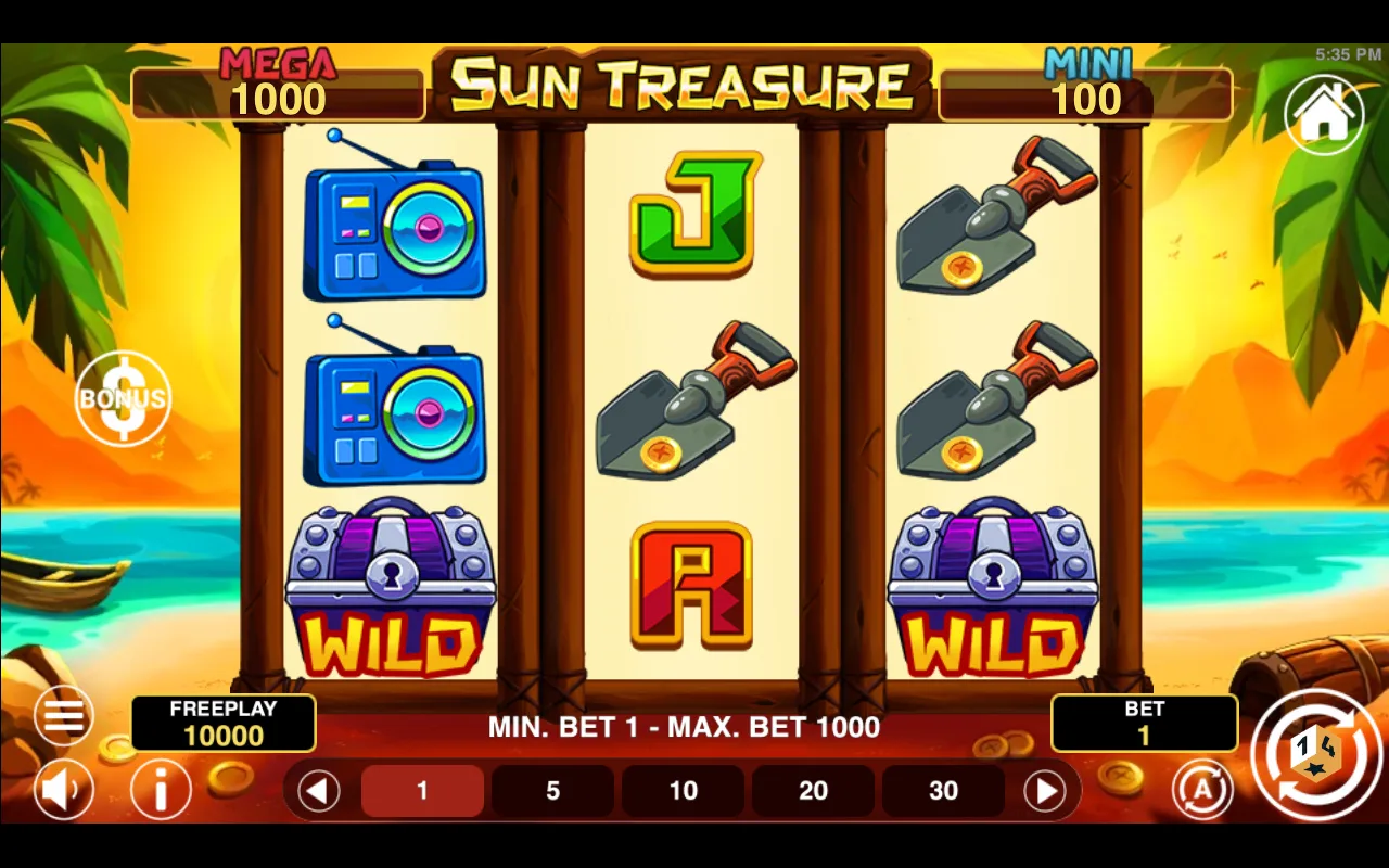 The base game — Sun Treasure