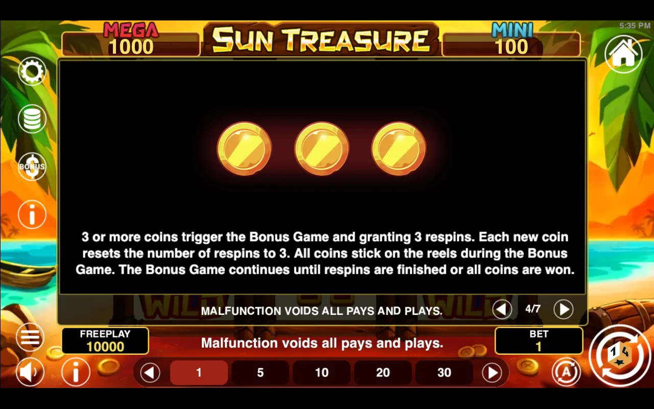 Game rules, page 4 — Sun Treasure