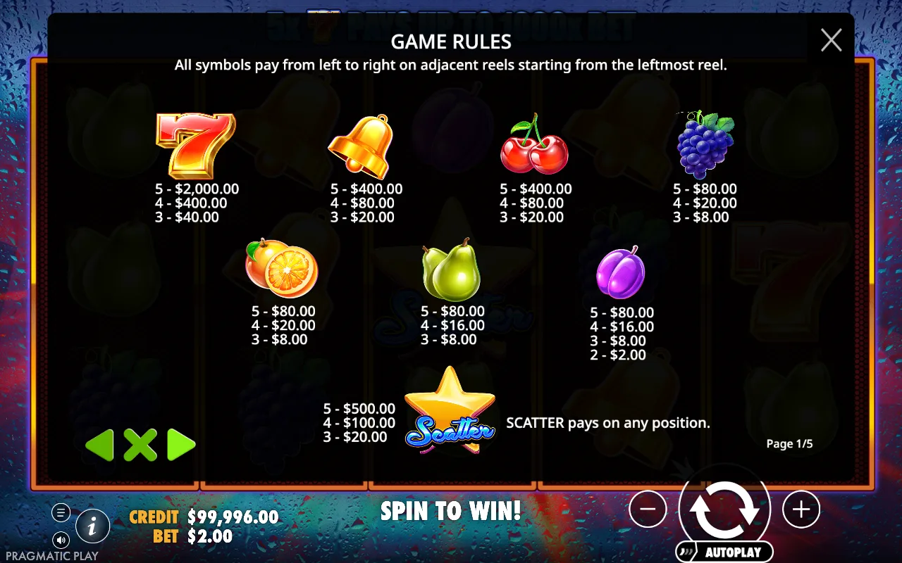 Game rules, page 6 — Super 7s