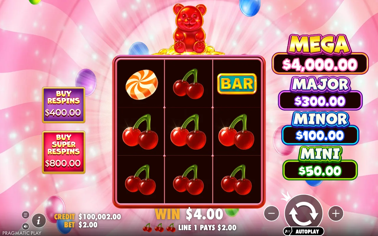 The base game — Super Gummy Strike
