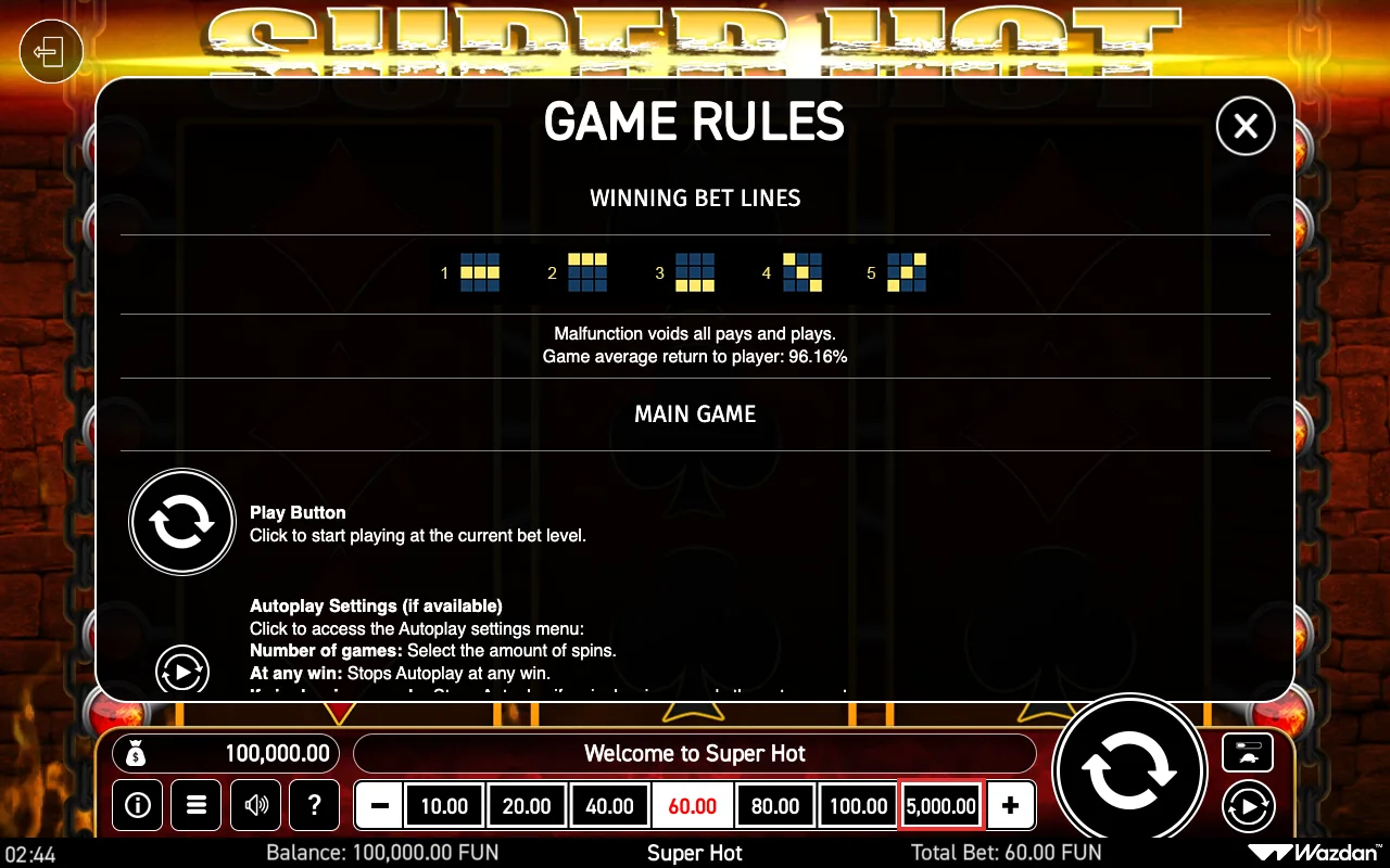 Game rules, page 4 — Super Hot