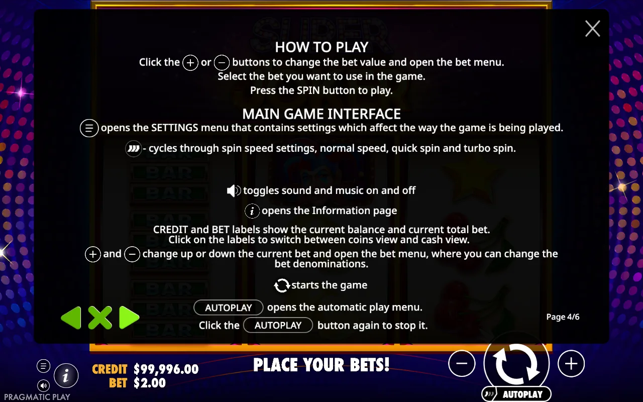 How to play — Super Joker