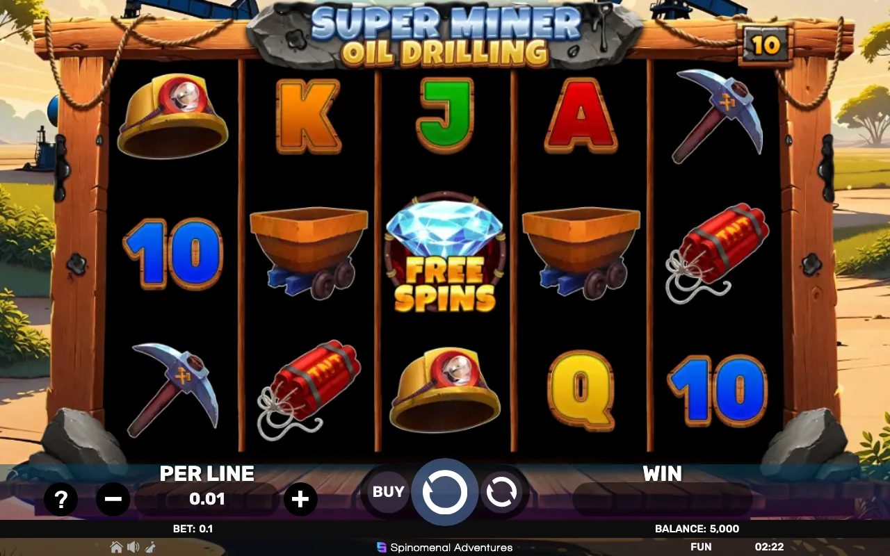 The base game — Super Miner Oil Drilling