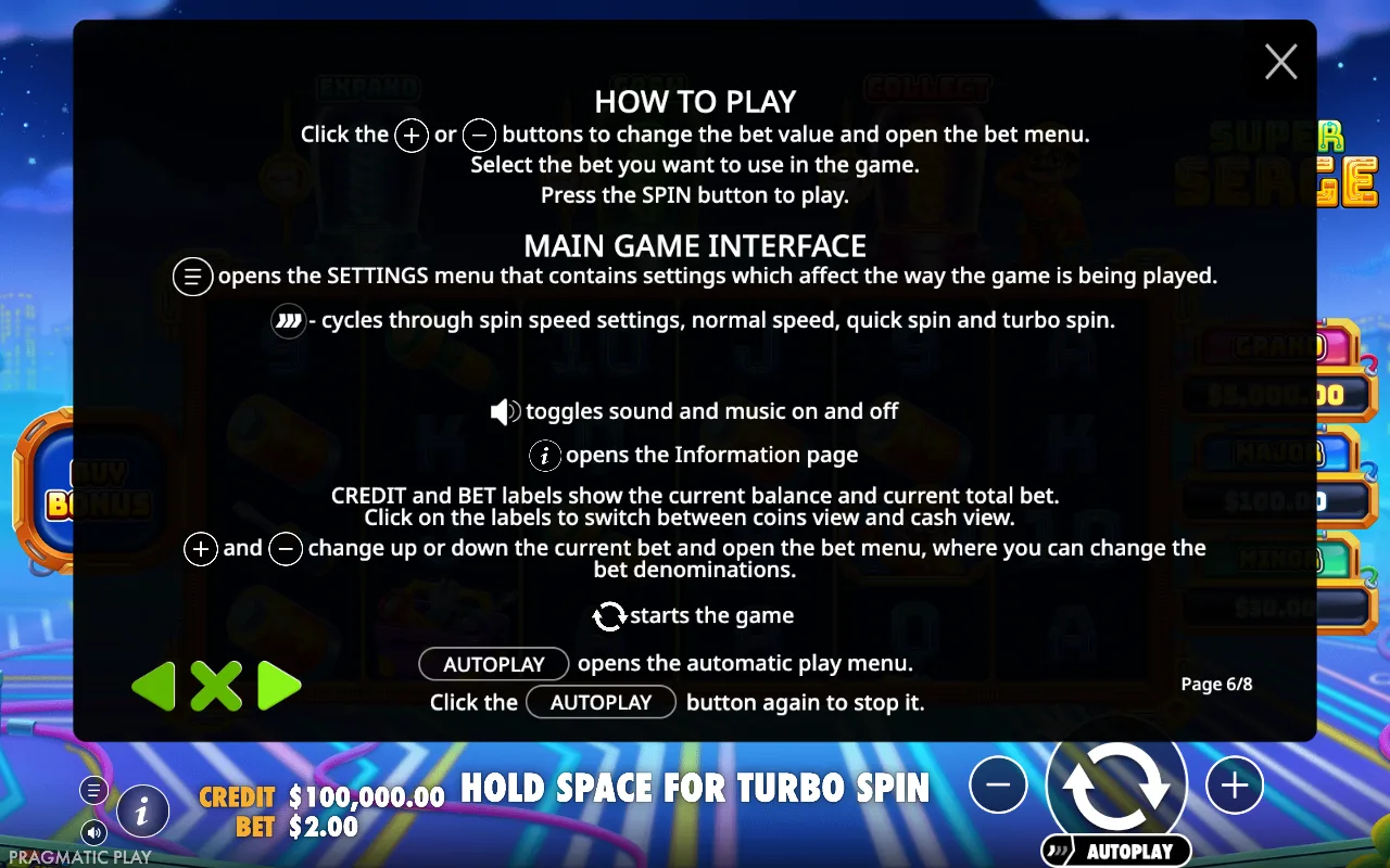 How to play — Super Serge