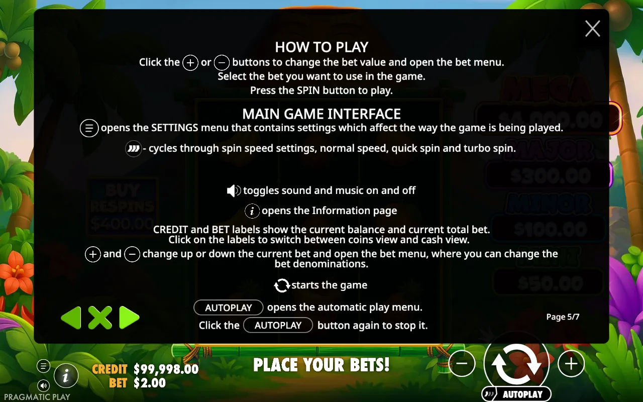 How to play — Super Tiki Strike