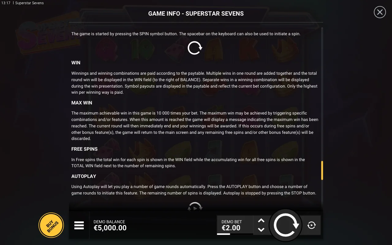 Game rules, page 8 — Superstar Sevens