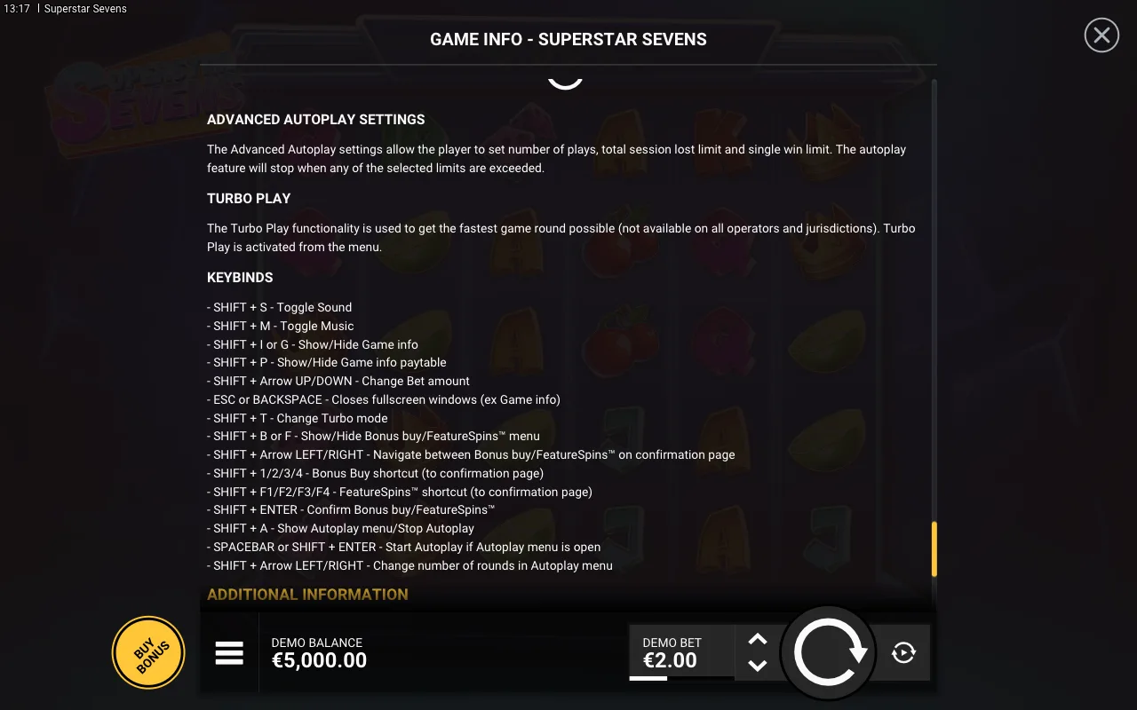 Game rules, page 9 — Superstar Sevens
