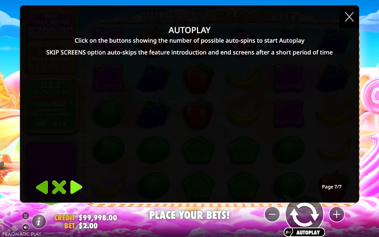 Autoplay — Sweet Bonanza 1000