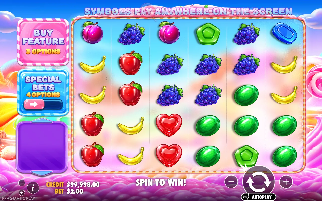 The base game — Sweet Bonanza 2500