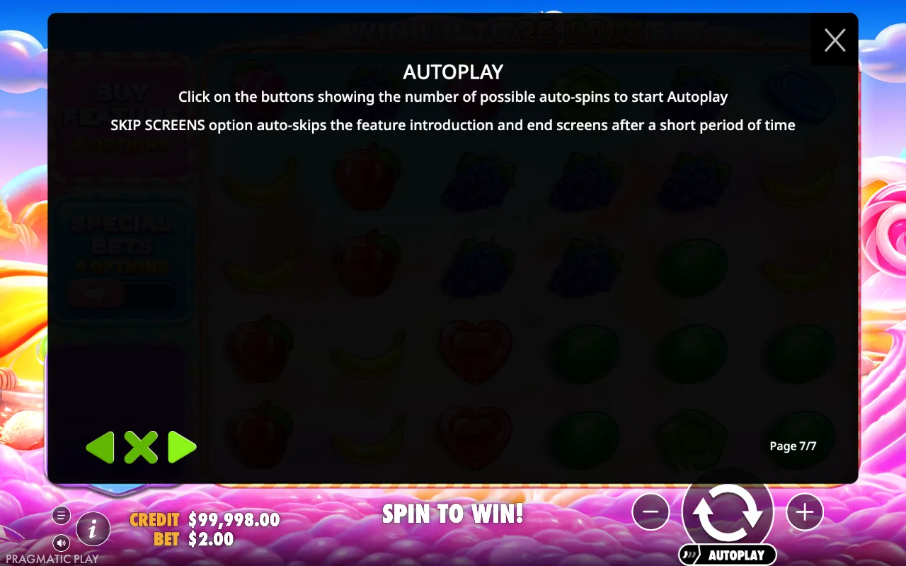 Autoplay — Sweet Bonanza 2500
