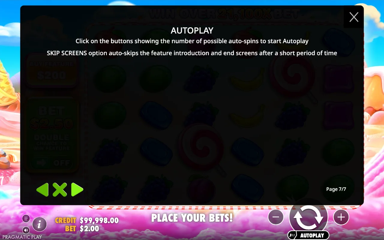Autoplay — Sweet Bonanza